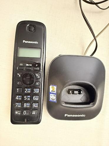 panasonic telefonu: Panasonic simsiz ev telefonu və şarj bazası - Brend/model: Panasonic — 2