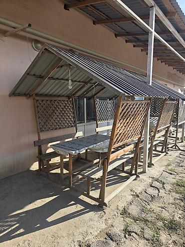 açılan masa: Açıq havada istifadə üçün taxta köşk dəsti,hemcini cayci ve kafe uchun — 2