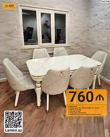 Masa Dəsti - Ölçülər: Açıq 90×200 sm, Bağlı 90×160 sm - Mexanizm