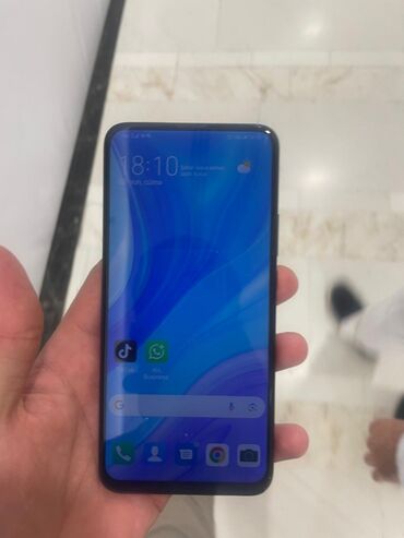 huawei p smart qiymeti: Huawei Y9, 128 GB, rəng - Qara, Zəmanət, Düyməli, Barmaq izi