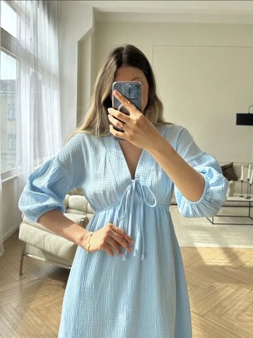 розовое платье длинное: Күнүмдүк көйнөк, Жай, Узун модель, Пахта, XL (EU 42)