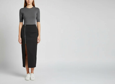 czerwone spódnice midi: INSTYLE, Women`s skirt, size M