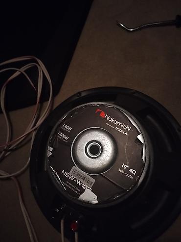 Колонки и сабвуферы: Nakamichi NSW-W12D avtomobil sabvuferi hec bir problemi yoxdur — 2