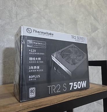 Блок питания, Новый, Thermaltake, 750 Вт, 80 Plus, 750 Вт at lalafo.kg Блок питания, Новый, Thermaltake, 750 Вт, 80 Plus, 750 Вт