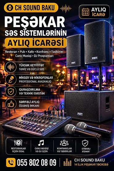 mühafizə xidməti: Yeni RCF Kolonka, Növ - Akustik, rəng - Qara — 1