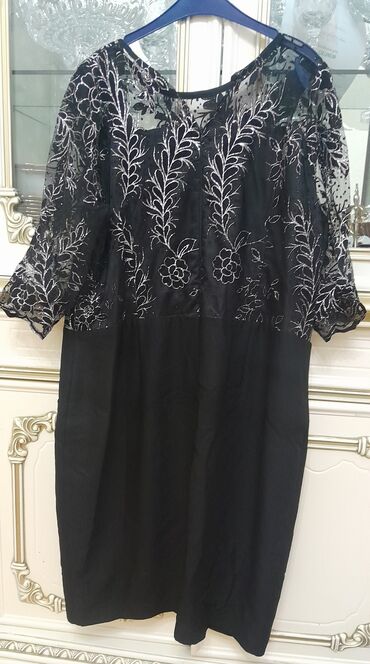 женское платье 56 размера: Ziyafət donu, Maksi, 8XL (EU 56)
