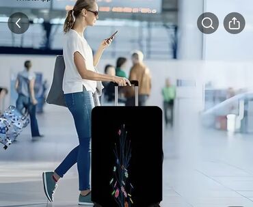 Чемоданы: Чехол на чемодан ! Размер М ! — 6