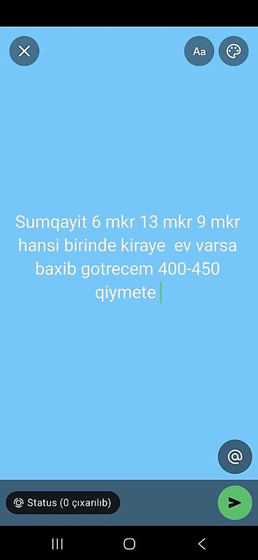 bayilda kirayə evler: Sumqayıtda kirayə ev axtarılır. Üstünlük 6-cı mikrorayon, 13-cü — 1