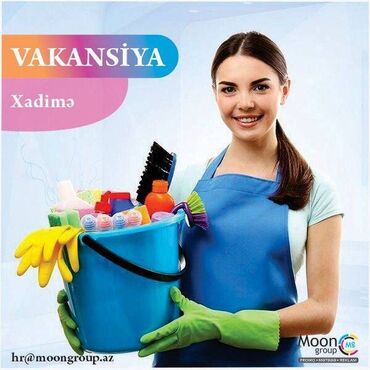 Няни: Ofisə xadimə axtarılır. Əmək haqqı 500 azn. Rəsmi işdir. İş yeri Xətai