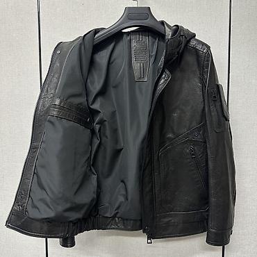 коженная: Мужская куртка, 2XL, Новый, цвет - Черный, Платная доставка — 2