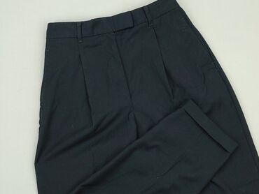 granatowa bluzki z koronką: Material trousers, Mango, S (EU 36), condition - Good