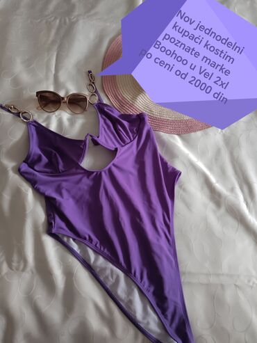 kupaći kostimi za plivanje: 2XL (EU 44), Single-colored, color - Purple