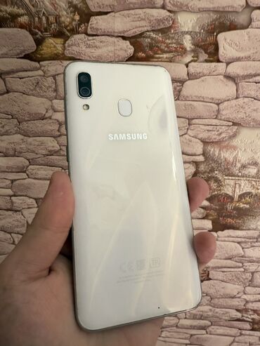 Samsung: Samsung Galaxy A30, 32 GB, rəng - Ağ, Barmaq izi