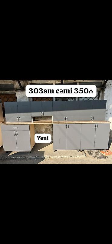 kitab rəfləri işlənmiş: *YENİ Metbex mebeli SATILIR*‼️ Hazır əldədir Qiymet 350 manat Olcusu — 1