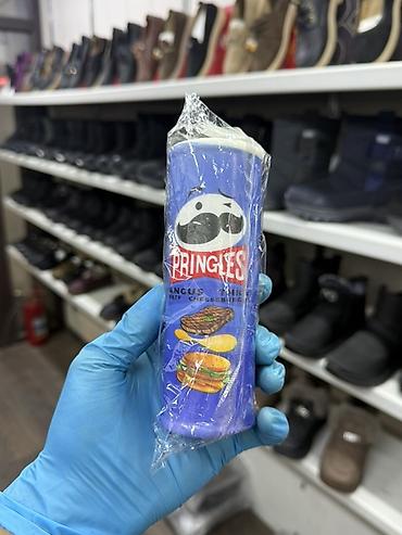 еда: Мини-банка чипсов Pringles, вкус Angus Cheeseburger (ангус-чизбургер) — 1