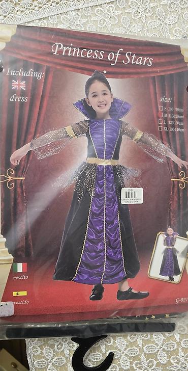 Qız uşaqları üçün “Princess of Stars” karnaval kostyumu. Uzun