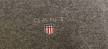 толстовк: Мужская толстовка, 2XL, Gant, Б/у, цвет - Серый, Самовывоз — 6