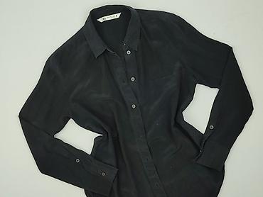 czarne nitki w mango: Zara, Koszula damska, rozmiar XS — 1
