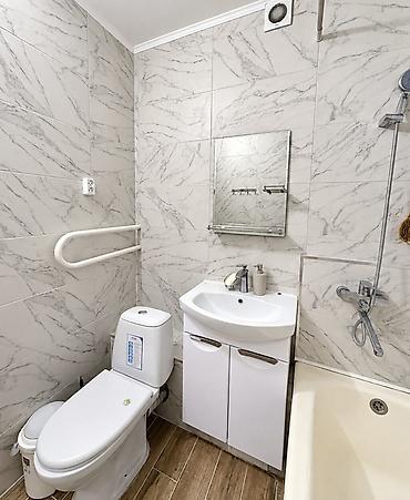 105: 1 комната, 34 м², Кок-Жар мкр 105 серия, 6 этаж, Евроремонт — 3