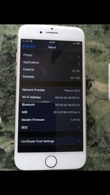 Apple iPhone: Apple iPhone iPhone 7, 32 GB, Roze, Otisak prsta na lalafo.rs — 2 Apple iPhone: Apple iPhone iPhone 7, 32 GB, Roze, Otisak prsta — 2