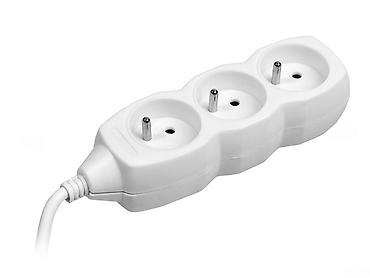 Extension cord TRACER PowerCord 1,5m (3 outlets, white) S44613 🟢
