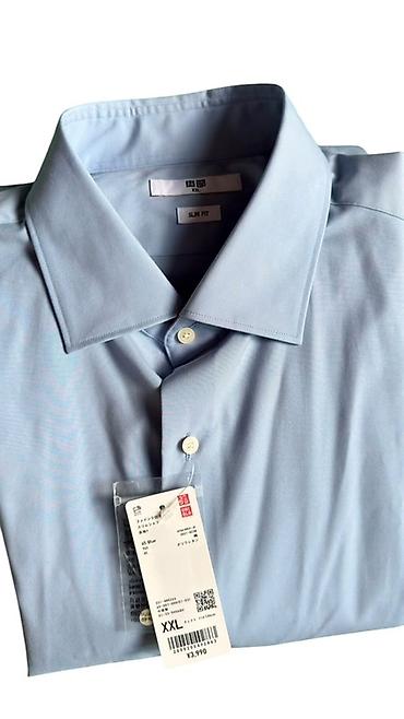 uniqlo мужская одежда: Мужская рубашка, 2XL, Uniqlo, Новый, цвет - Белый, Самовывоз — 4