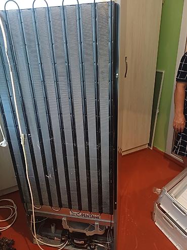 swizer soyuducu: İki qapılı soyuducu (aşağıda dondurucu) - Rəng: metalik boz (inox — 5