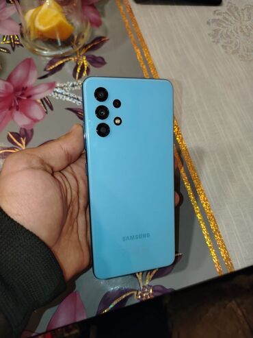 зарядное самсунг: Samsung Galaxy A32 5G, 64 ГБ, цвет - Синий, Отпечаток пальца
