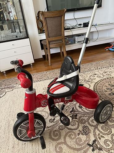 трицикл мини: Детский трёхколёсный велосипед MINI, красный. Состояние отличное — 1