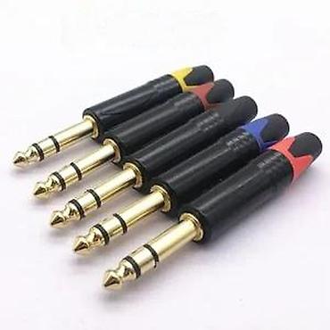 barski set: BANANA 6,3MM STEREOEXTRA KVALITET | Pozlaćeni konektor vrhunskog — 3