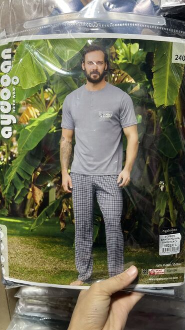 Носки и белье: Мужская пижама 💯 хлопок Размеры 42 до 66 (7 хл) рынок Орто-Сай — 16