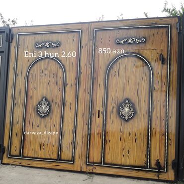 Həyət darvazaları: Olculeri ve qiymetleri sekilde yazilib baki daxili catdirilma — 3