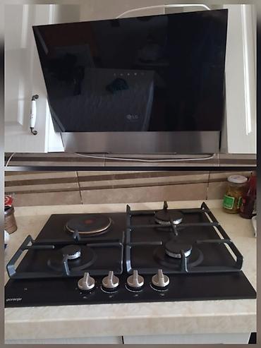 gorenje aspirator: Aspirator və qaz plitəsi dəsti - Aspirator: LG markalı, şüşə ön panel — 1