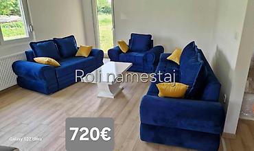 Stilske garniture: Komplet tapaciranih garnitura za dnevni boravak – moderan Chesterfield — 28