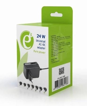 duplim: Univerzalni AC/DC adapter 24 W sa zamenjivim nastavcima - Snaga: 24 W — 2