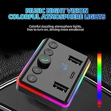Audio oprema za auto: Bluetooth FM transmiter M-50 MP3 3.1A RGB NOVO. Opis proizvoda — 6