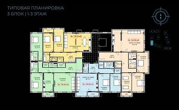 Продажа квартир: 3 комнаты, 126 м², Элитка, 2 этаж, Готовая ПСО (под самоотделку) — 9