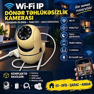 goruntu kamera: Wi‑Fi IP döner təhlükəsizlik kamerası - 2 antenalı naqilsiz qoşulma — 1