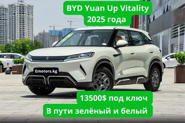 диски 139 7: BYD Yuan Up цвет кузова светло-зеленый и белый, запас хода 401км