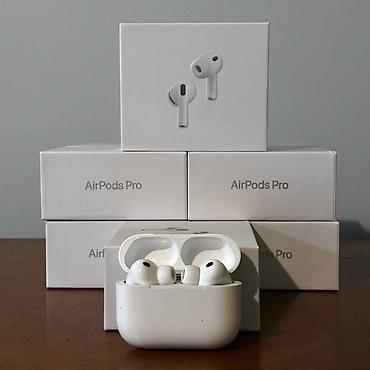 airpods 5 pro: Yeni Simsiz (Bluetooth) Qulaqcıqlar, Apple, rəng - Ağ — 3