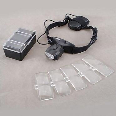 tolsen tools made in: LED lupa za glavu sa zamenljivim sočivima i integrisanim osvetljenjem — 1