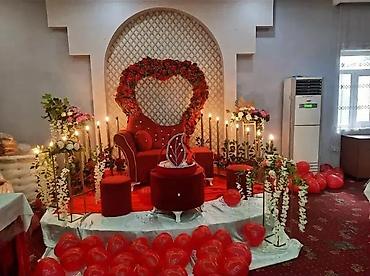 Dekorlar və bəzəklər: Tədbir dekoru və bəzək icarəsi - Dairəvi metal arka kompozisiyası — 9