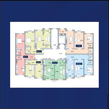 Продажа квартир: 1 комната, 49 м², Пригородное с. Элитка, 6 этаж, ПСО (под самоотделку) — 7