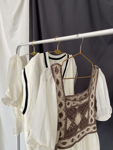 женские блузки польша: Блузка, Крестьянка, Solid print