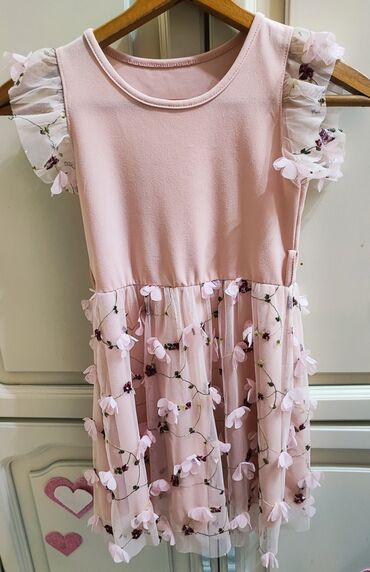 prljavo roza haljina kombinacije: Prelepa i prefinjena nova haljinica za devojcice vel 8