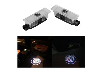 Tuning oprema: ALFA ROMEO - LED Logo projektor za vrata - komplet od 2 komada — 2