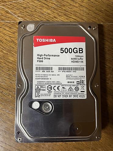 jack e4: Накопитель для ПК, Б/у, Toshiba, HDD, 512 ГБ, 3.5", Для ПК — 1