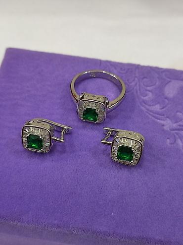 Серебряные наборы украшений: Набор украшений, Проба 925, Женские, Новый — 10