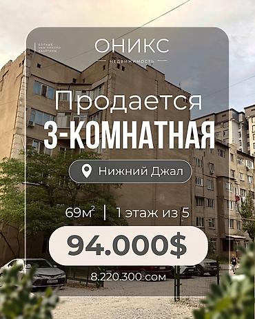 квартира ново пакровка: 3 комнаты, 70 м², Нижний Джал (Джал-23) Индивидуалка, 1 этаж, Косметический ремонт — 1