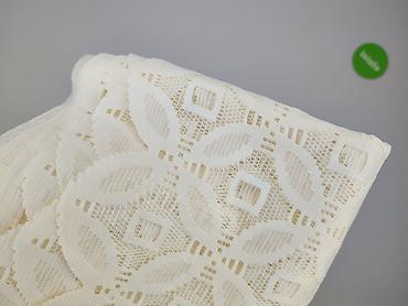 mirror poznań: Biała firana żakardowa na taśmie – panel z dekoracyjną koronkową — 4